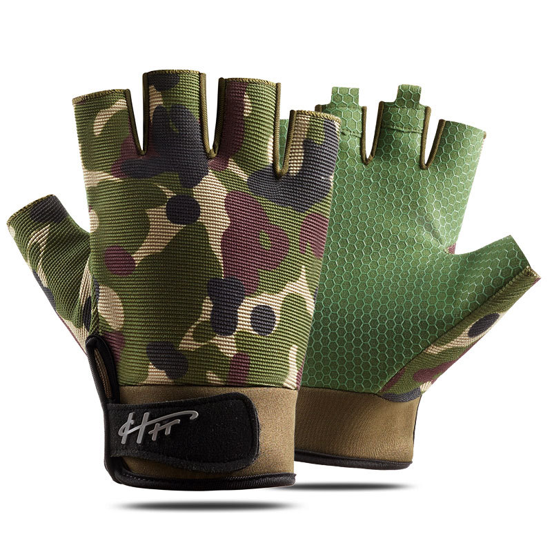 Spearfishing Glove - 1 Pair Fishing Gloves Half Finger